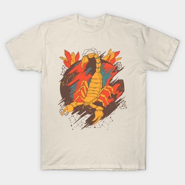 Cafe Cosmic Scorpion T-Shirt by kenallouis